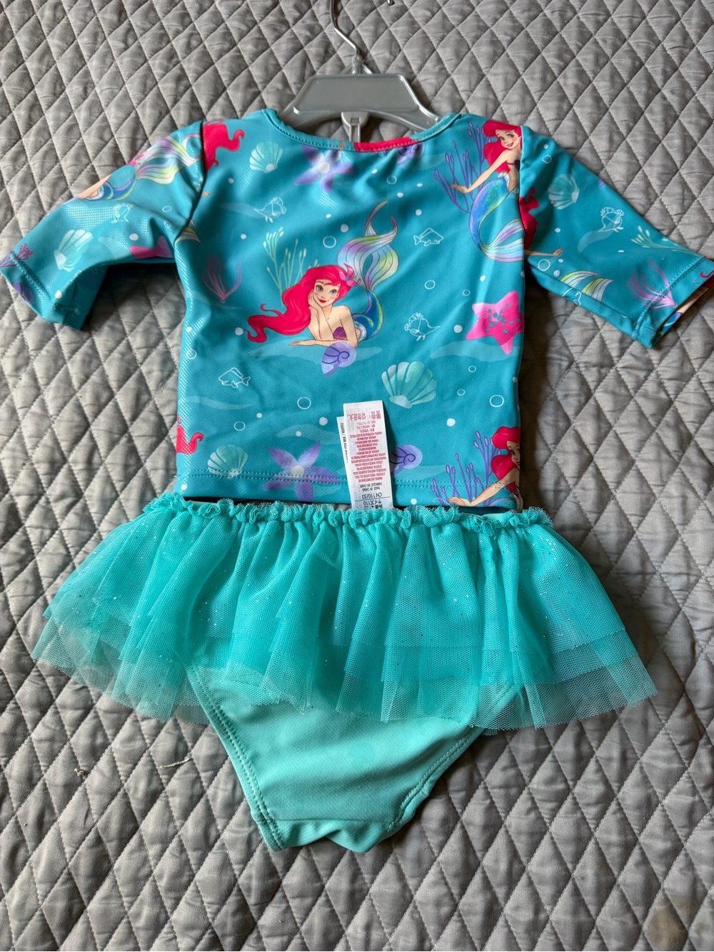 Disney Aqua and Pink Ariel One-Piece Swimdress